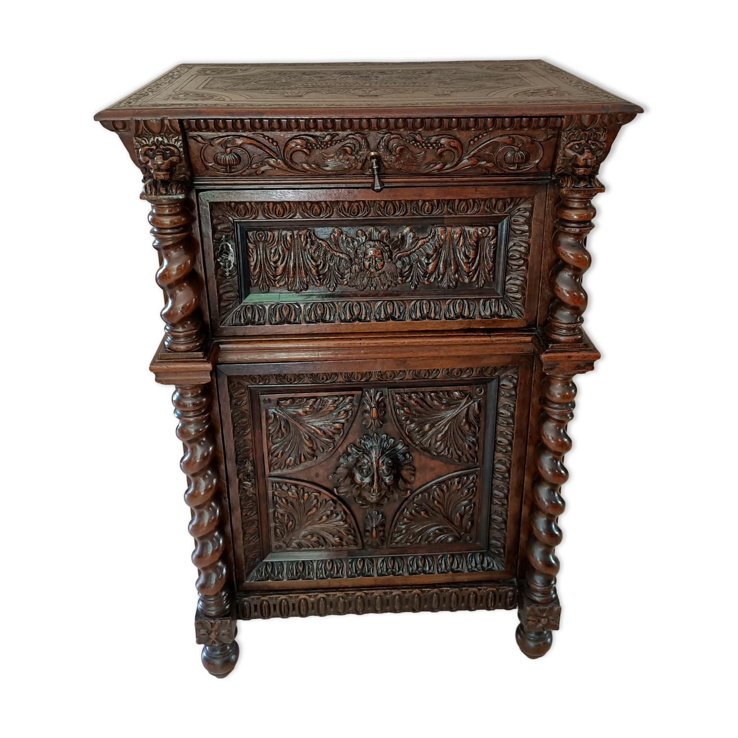 Dutch credenza XVIIE solid oak