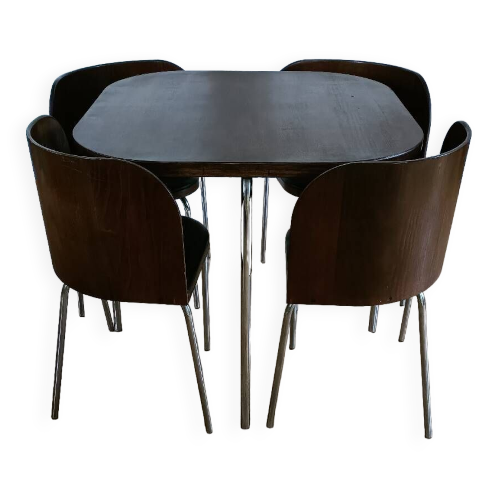 Vintage Ikea “Fusion” wooden table and chairs | Selency