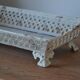 Metal openwork planter/stand on legs