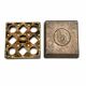 Brutalist Ashtray "Ultima 9" in Solid Brass — Beck & Jung for Diverse