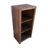 Open storage unit with rustic bedside-type storage