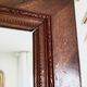 Antique mirror in waxed fruitwood style, 65.5 cm x 55.5 cm