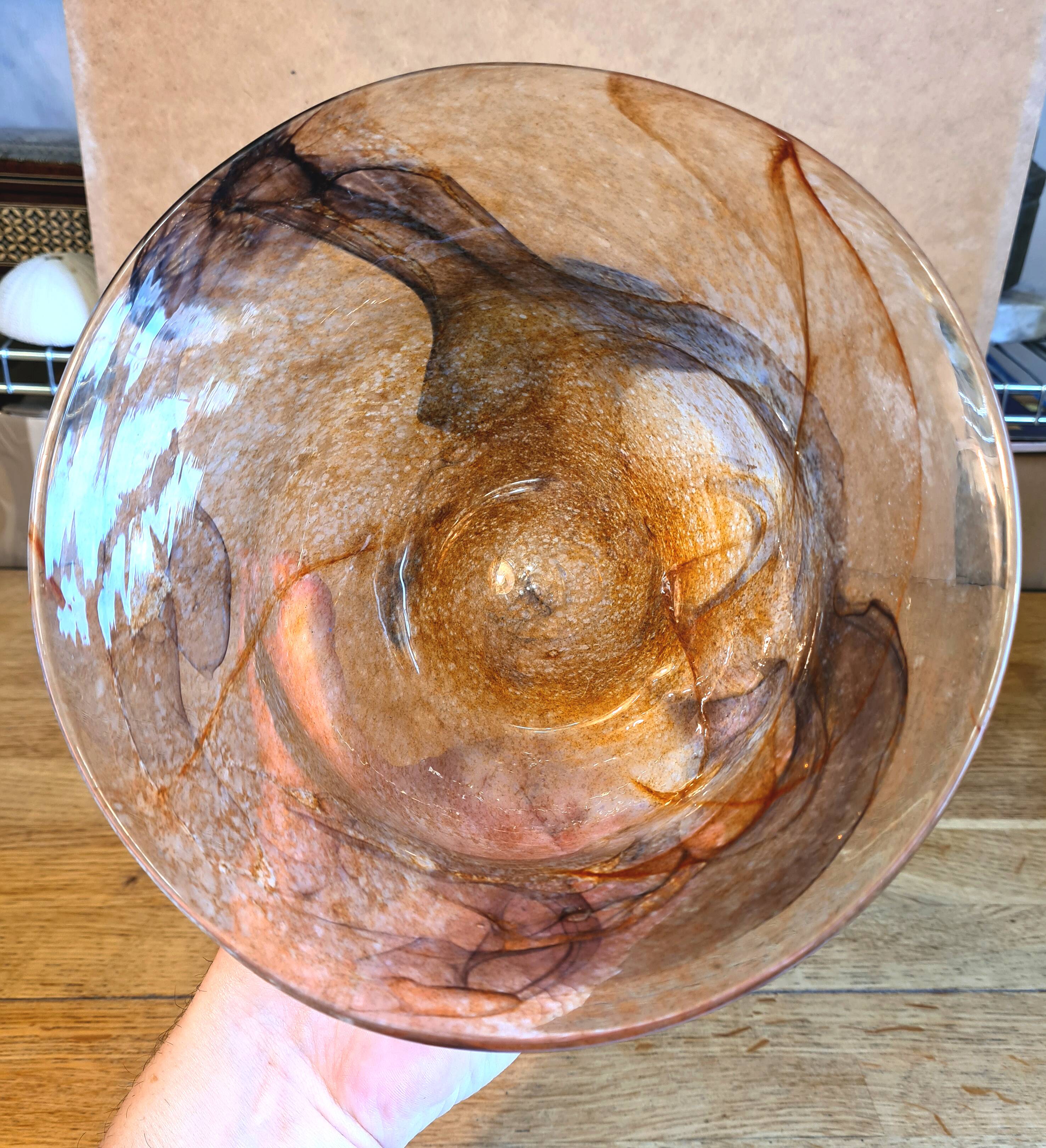 Vase in blown glass Maure Vieil