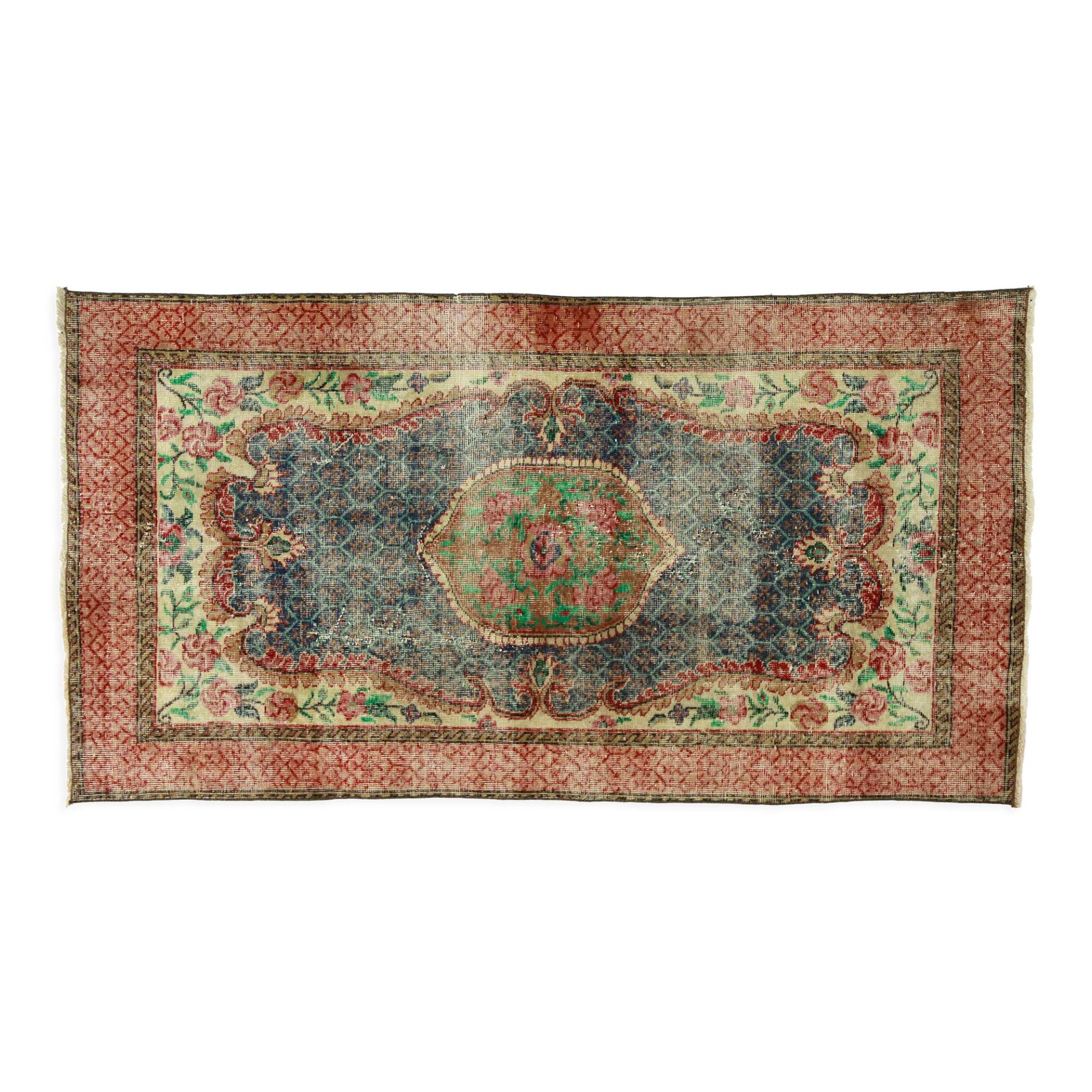 Tapis vintage anatolien fait main 208 cm x 111 cm