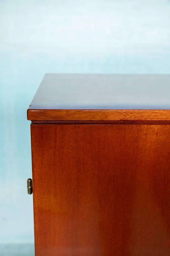 Buffet scandinave design années 50 en teck cabinet Japandi