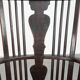 Antique English Windsor chair from the 18th century with spindled backrest