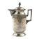 Art Nouveau oil jug, silver-plated brass, pewter, Germany, early 20th century