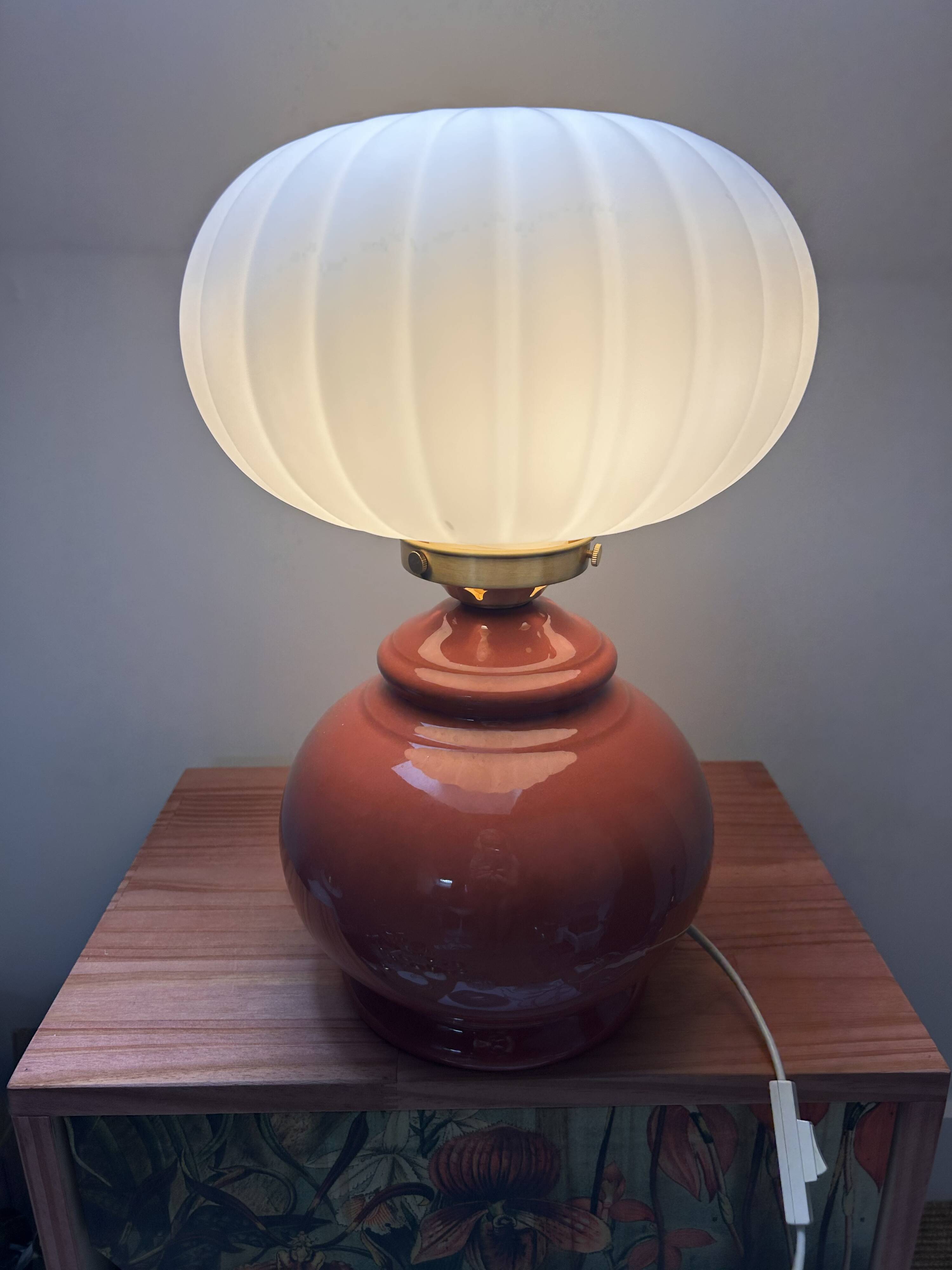 Lampe vintage globe
