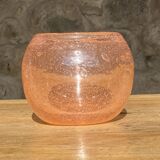 Vase verre rose d’après Biot