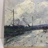 E. Febvre - Oil On canvas “caravan”