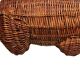 Olivier Cajan paper trash in wicker, 1975