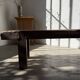 Brutalist Oak Bench – Unique Piece, 20th Century Folk Art