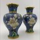 Deux vases vintage émail cloisonné chinois - années 1970-1980