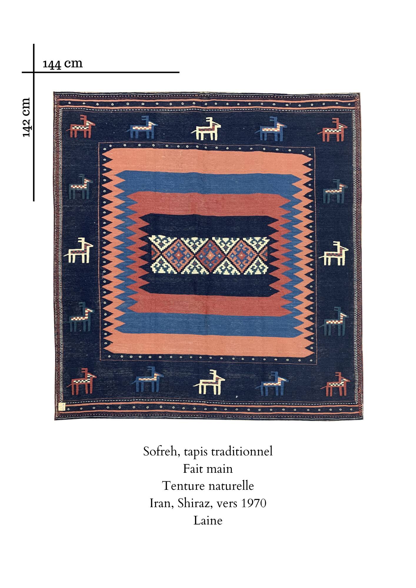 Tapis, Iran, Sofreh vers 1970