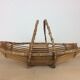 Vintage wicker and rattan fruit basket