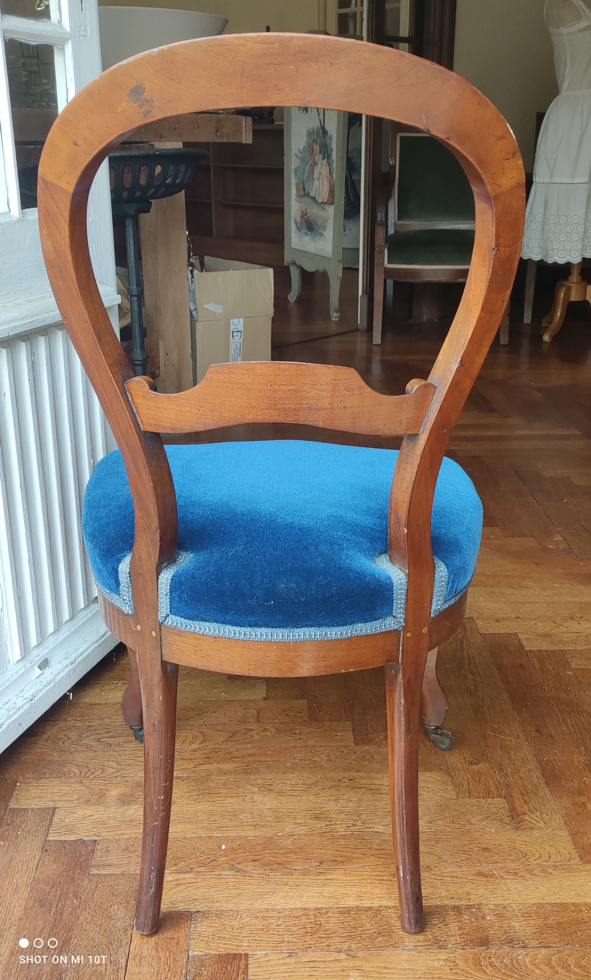 Louis Philippe chair upholstered
