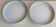 Set of 2 Vintage ceramic coasters