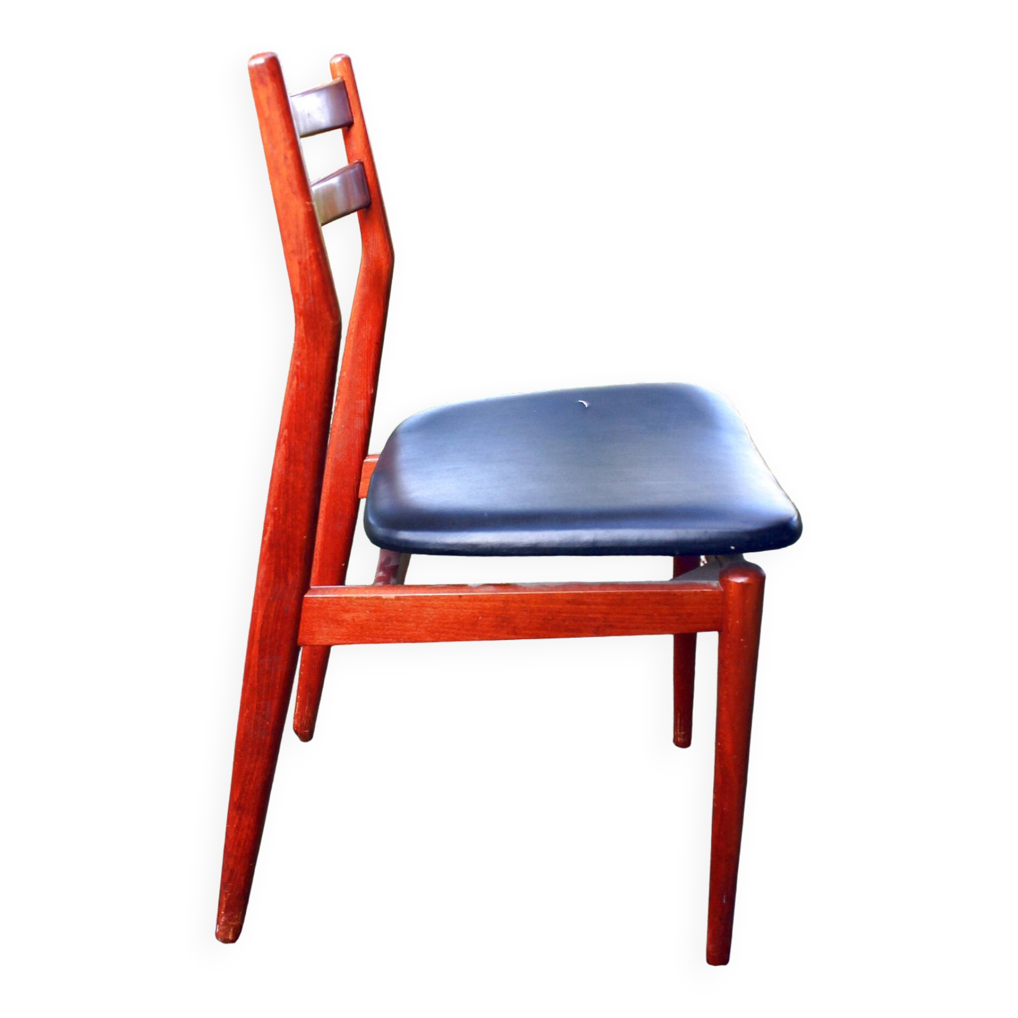 Vintage Scandinavian wooden chair from the 1970s