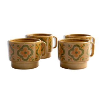 Lot de 4 tasses Pagnossin