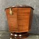 Asia 19th: Rare precious wooden tea box and stamped marquetry