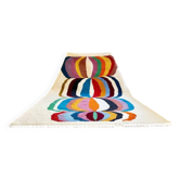 Beni Ourain Rug, Moroccan Abstract Wool Carpet 150/250cm