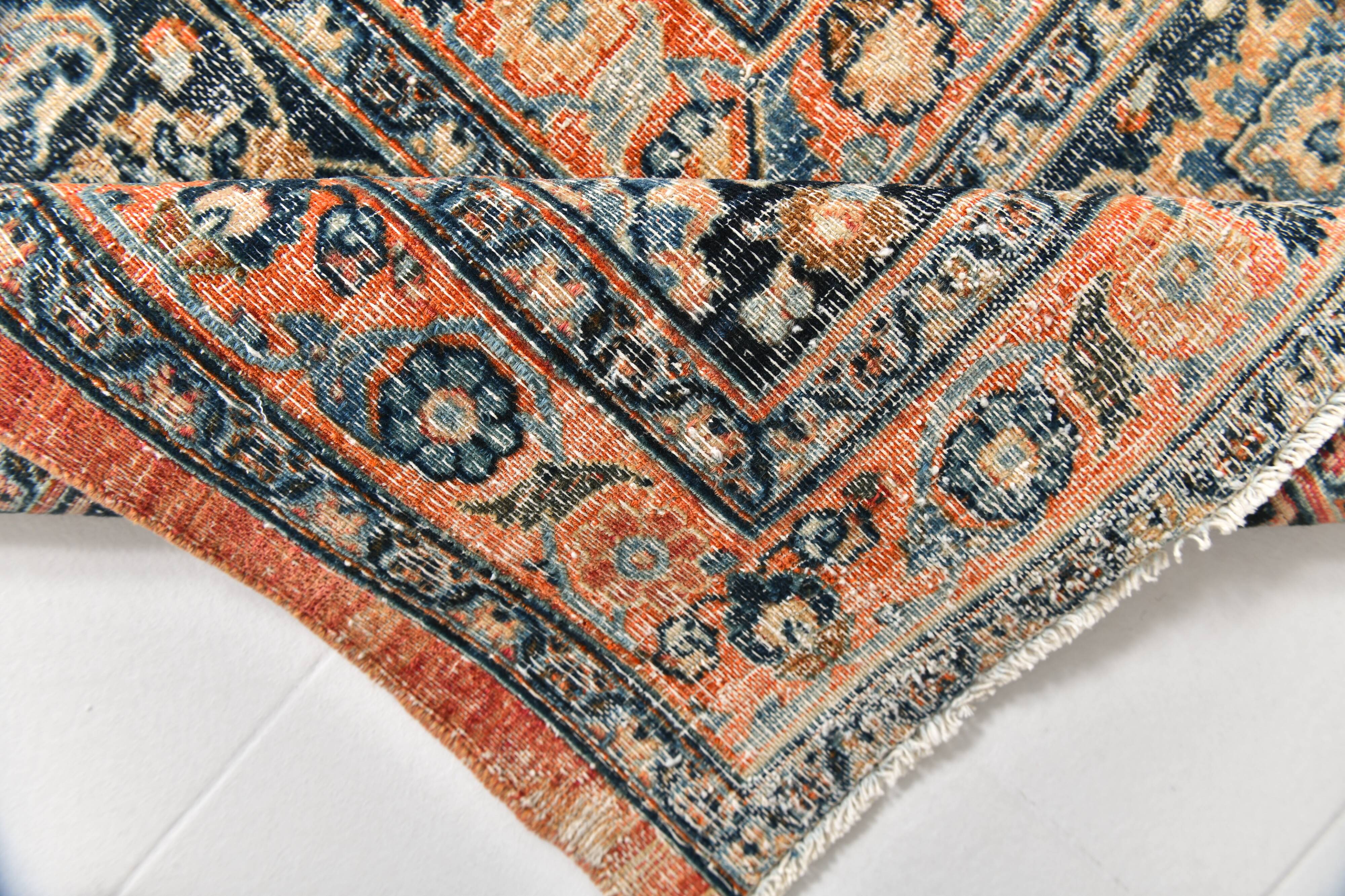 10x13 Red & Blue Oriental Vintage Persian Rug, 315x412Cm