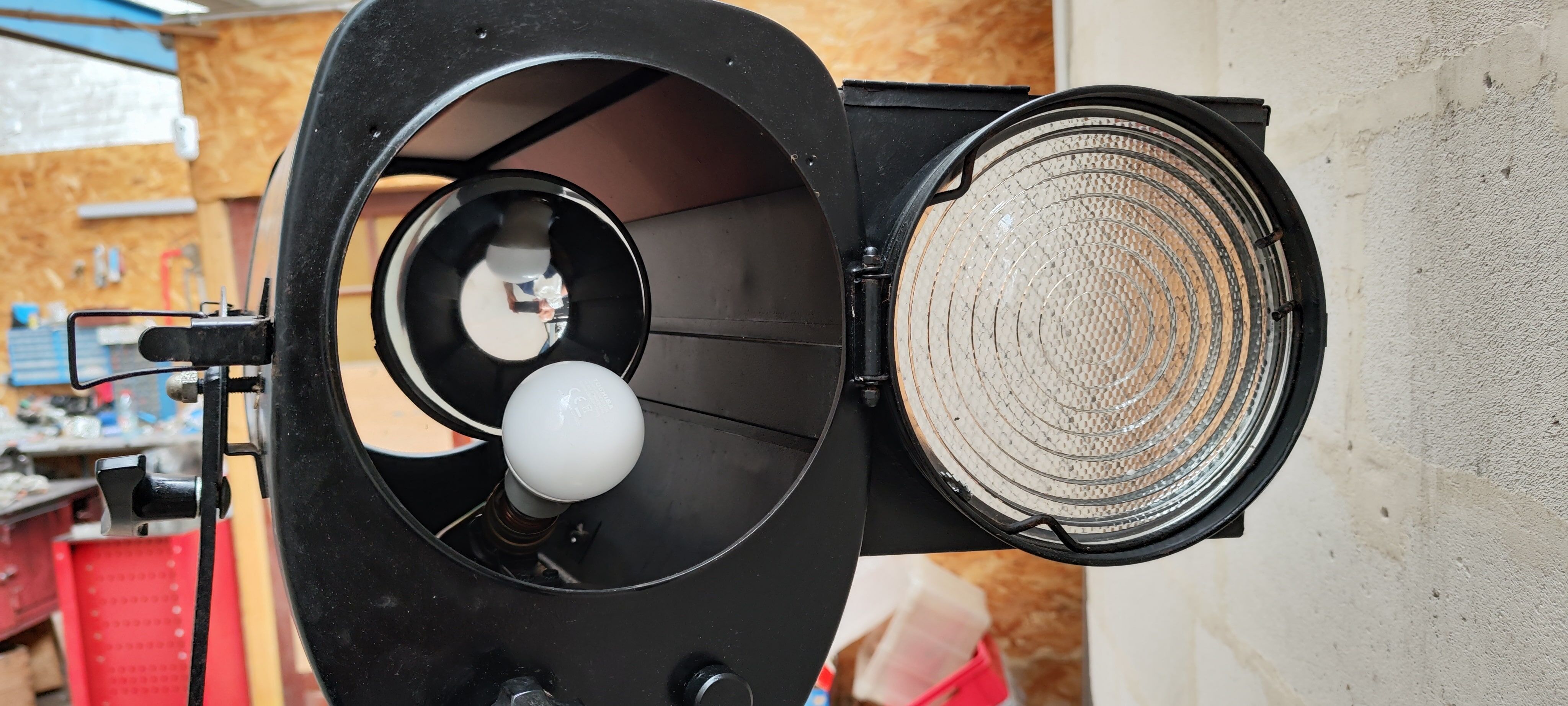 Former large cinema projector or theater 2kw Manfrotto