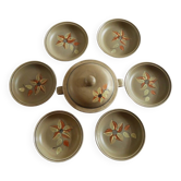 Lot 6 assiettes creuses avec soupières / Service Ateliers d’art du Revernay