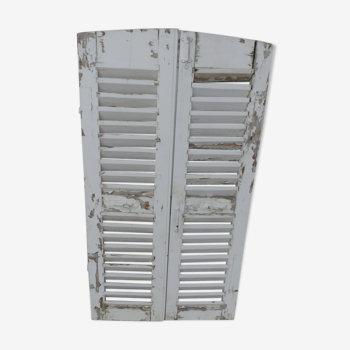 wooden louver shutters 2 swings L 36 x H 135 cm