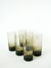 Set of 6 octagonal Long Drink glasses, smoked glass, design, 1970 - 15