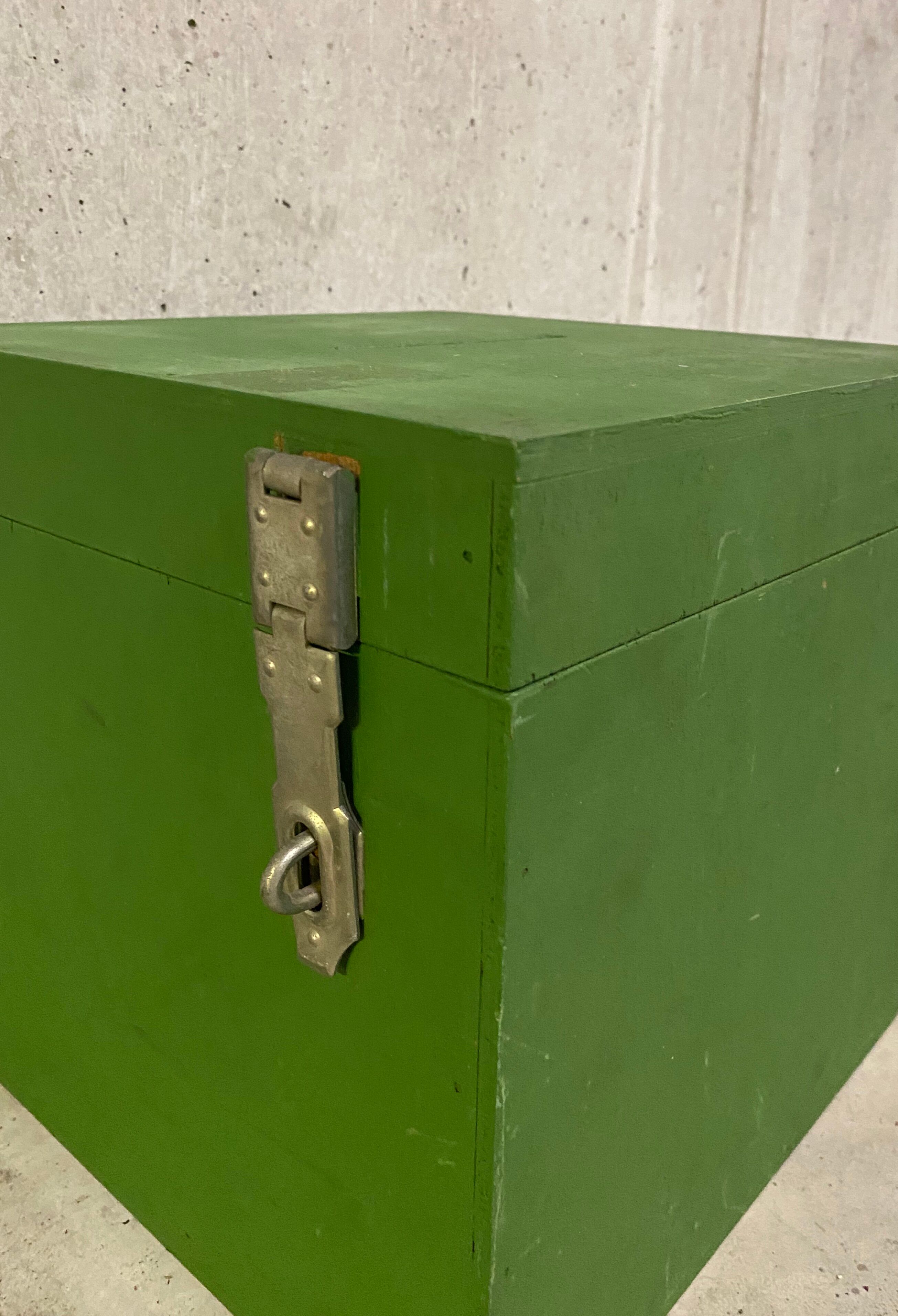 Green box, former ballot box
