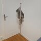 Space Age vintage floor lamp in chrome metal – 1970s