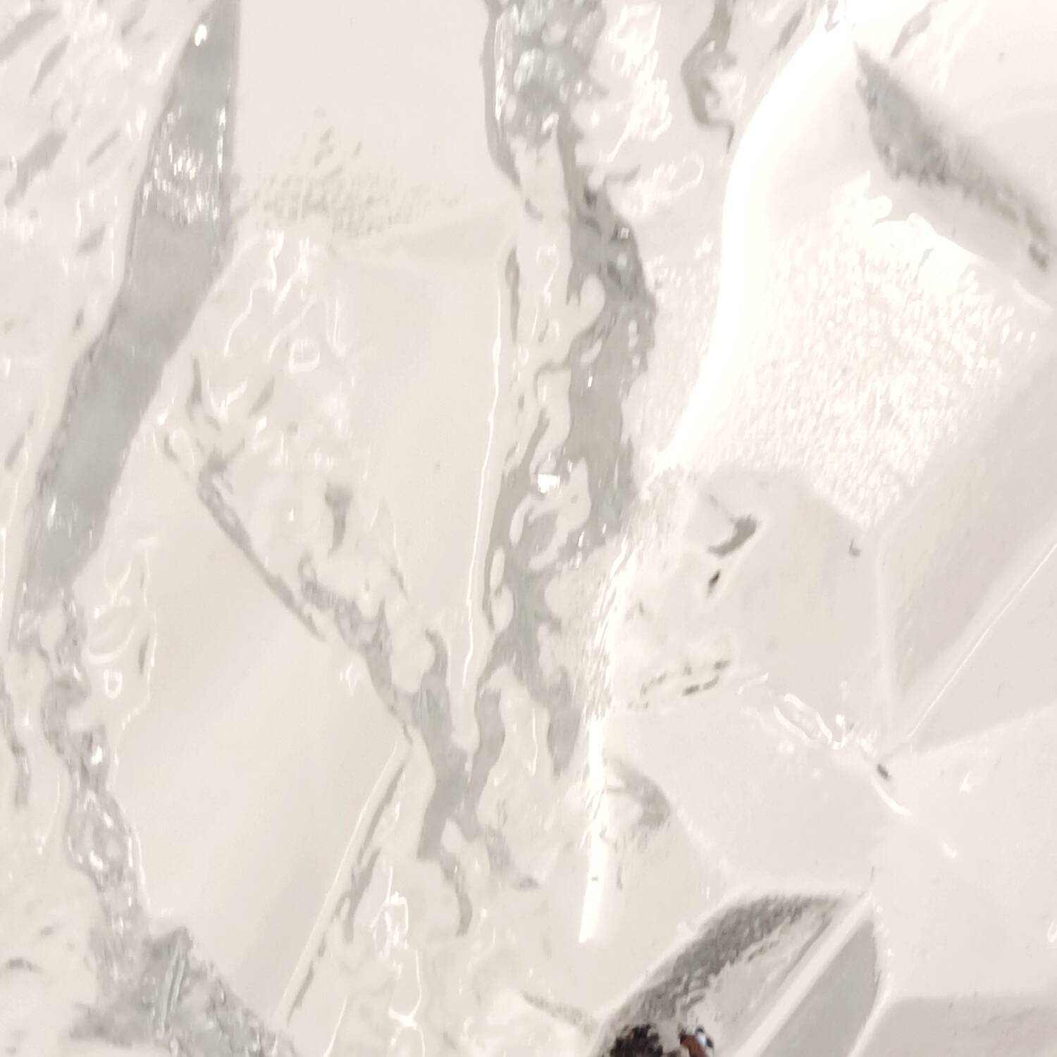 Crystal Bowl Empty Pocket 28 cm Signed Tapio Wirkkala Lunaria Design Finland