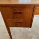 Vintage 1960s double-sided Scandinavian teak desk