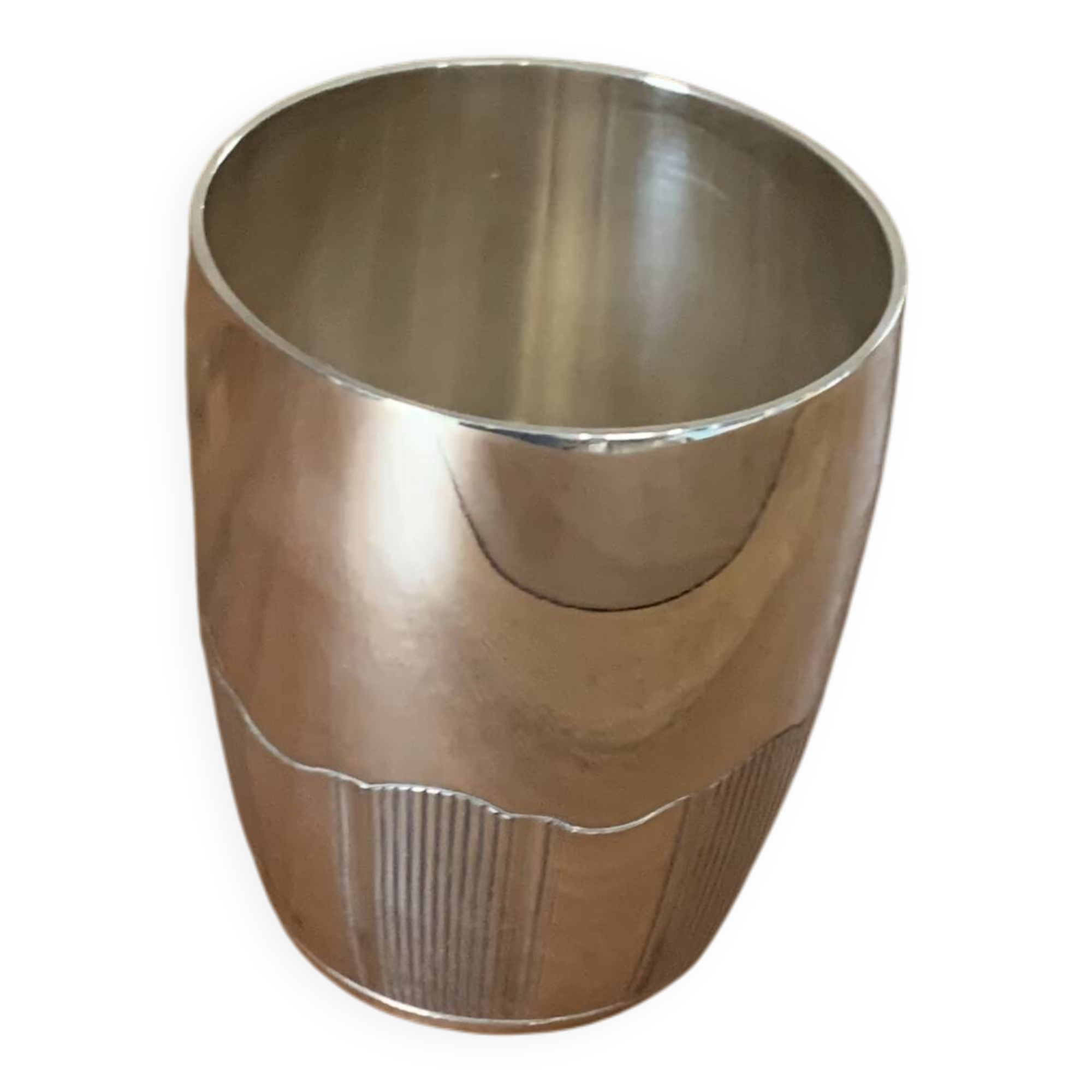 Silver-plated metal cup Boulenger