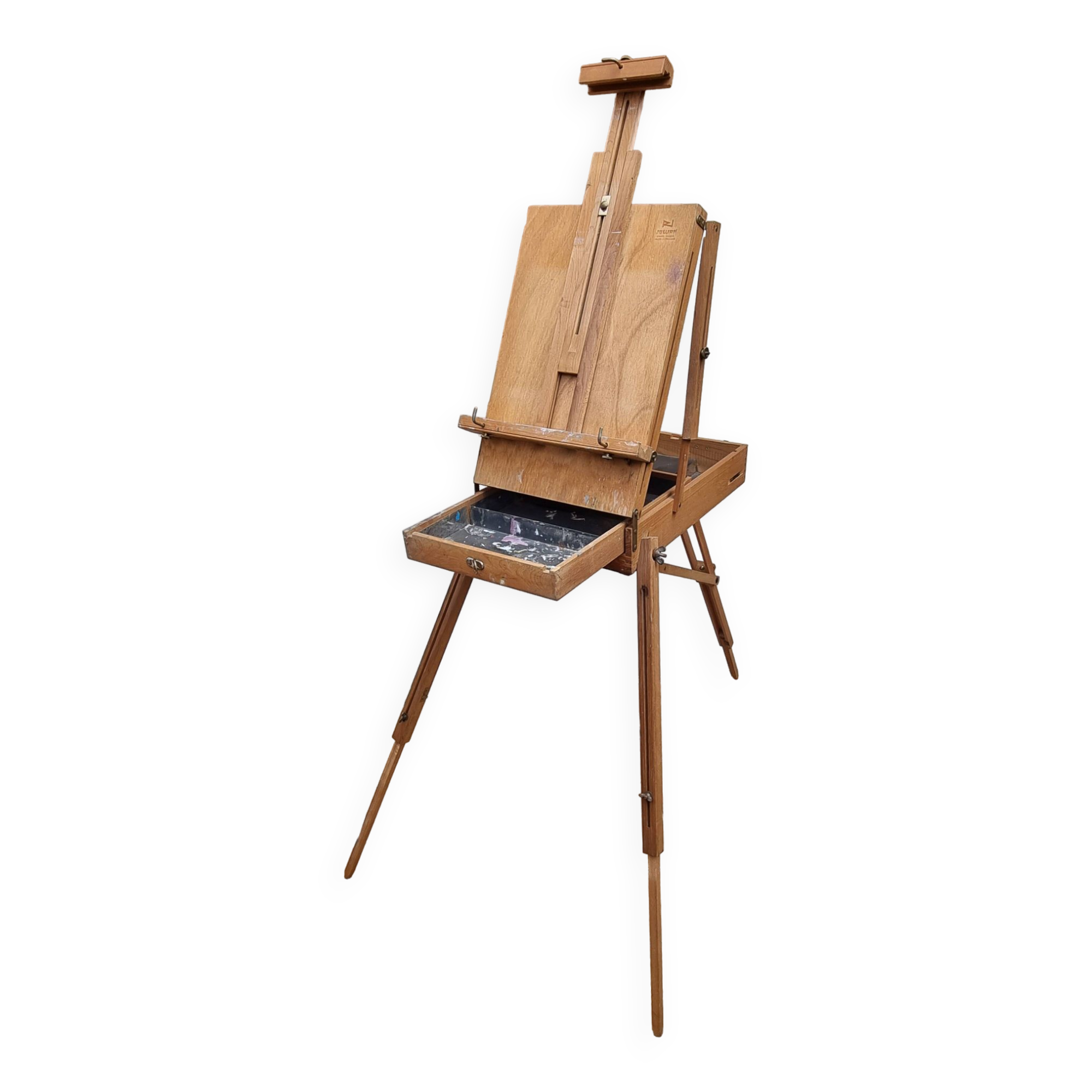 Vintage French folding field easel