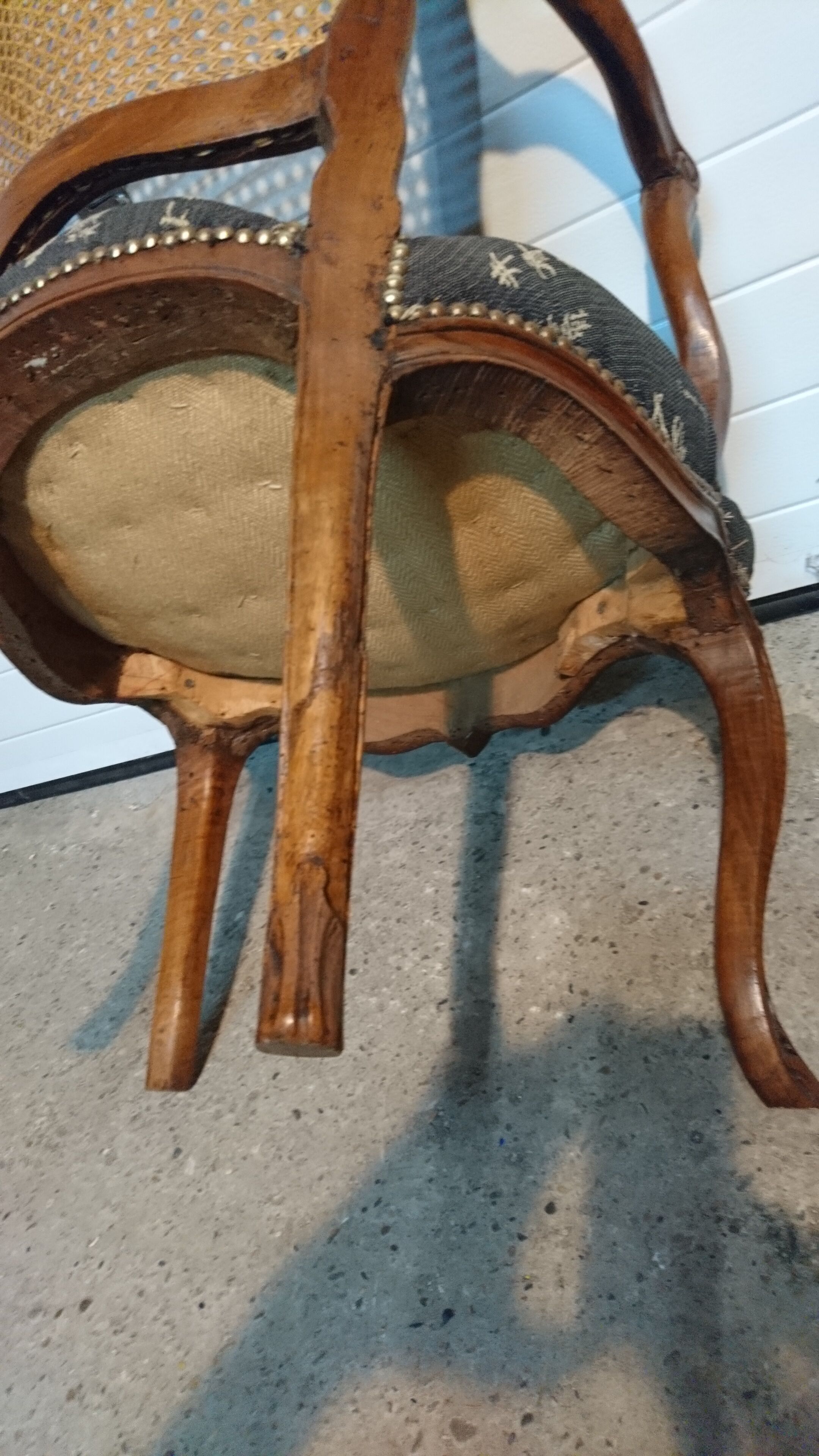 Louis XV period office armchair