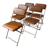 Vintage chrome folding chairs