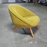 Fauteuil œuf  EGG années 50 style Jean Royere