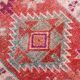 3x12 Vintage Pink & Red Turkish Runner Rug, Super Soft Rug, 86x378Cm