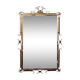 Vintage rectangular mirror in brass 1950s