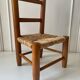 Children's chair wood and straw