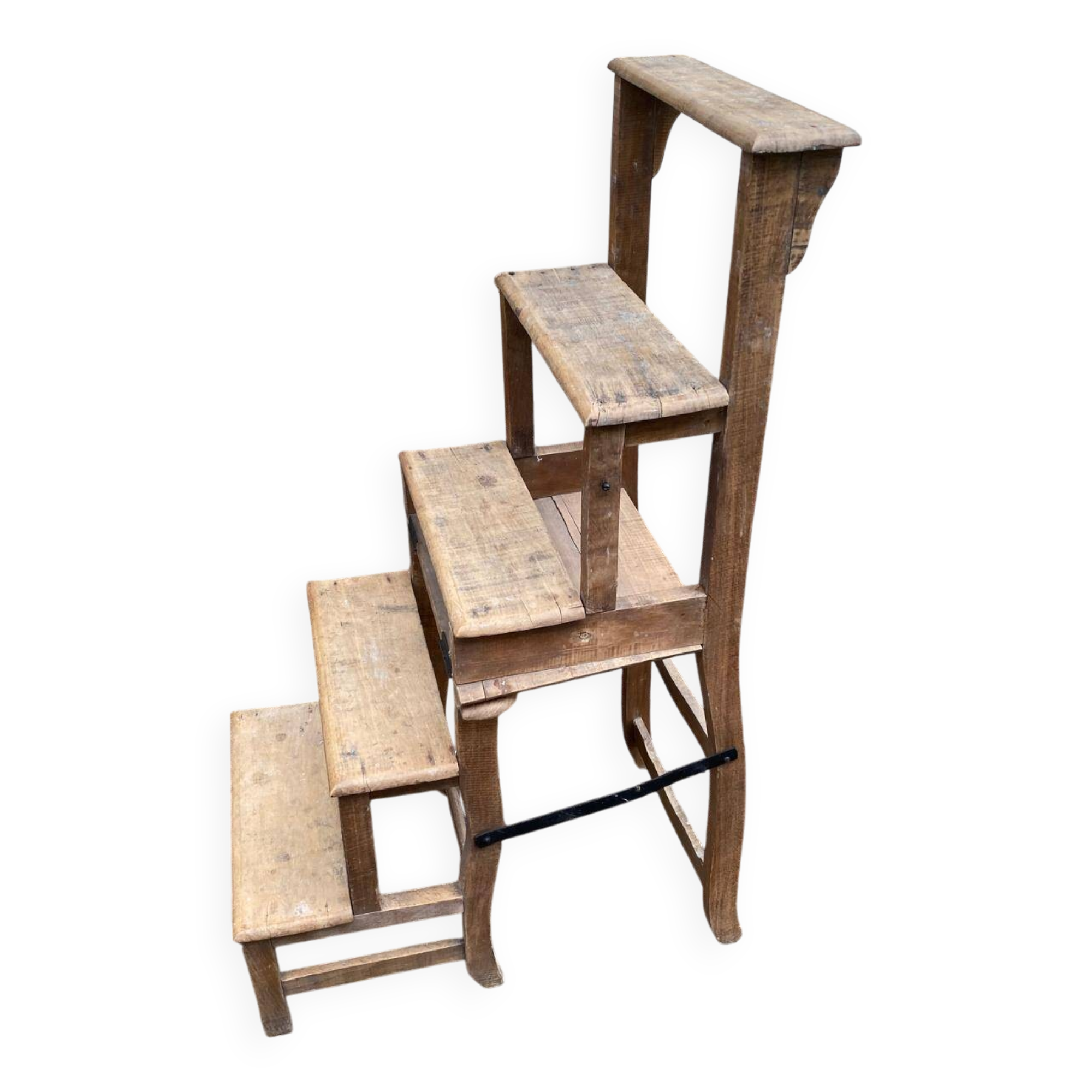 Solid wood stepladder chair 1920