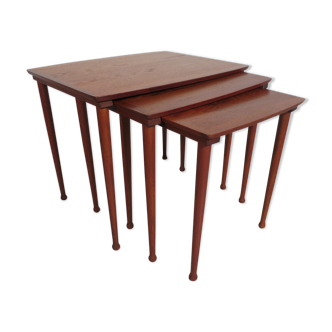 Teak nesting tables from Møbelintarsia 1960