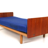 Sofa bed in day style vintage teak Danish 1960-70s