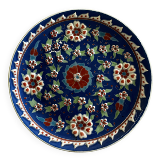 Kuthaya Decorative Plate Turkish Ceramic Handmade Diameter 25 cm