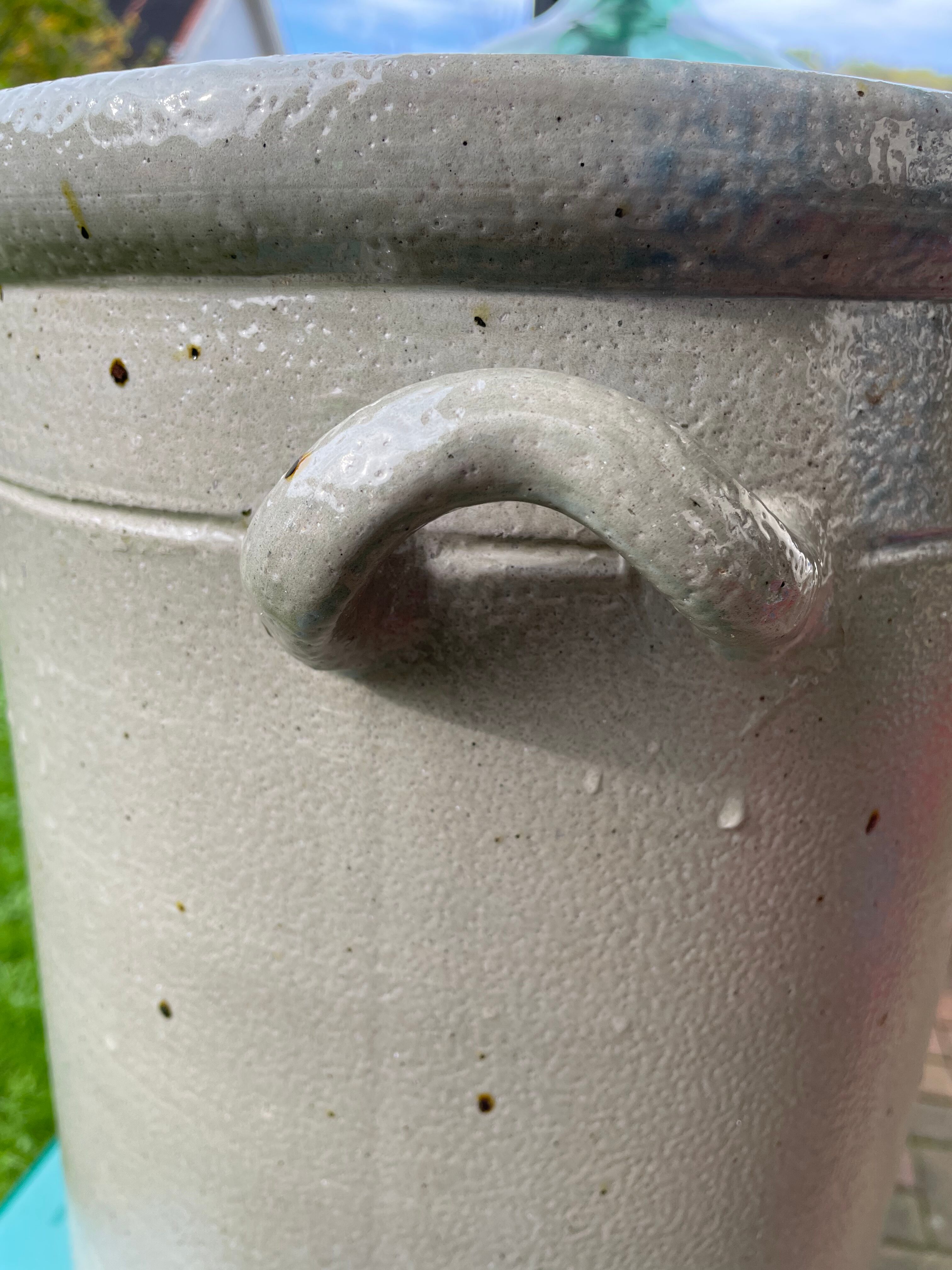 Sauerkraut stoneware pot