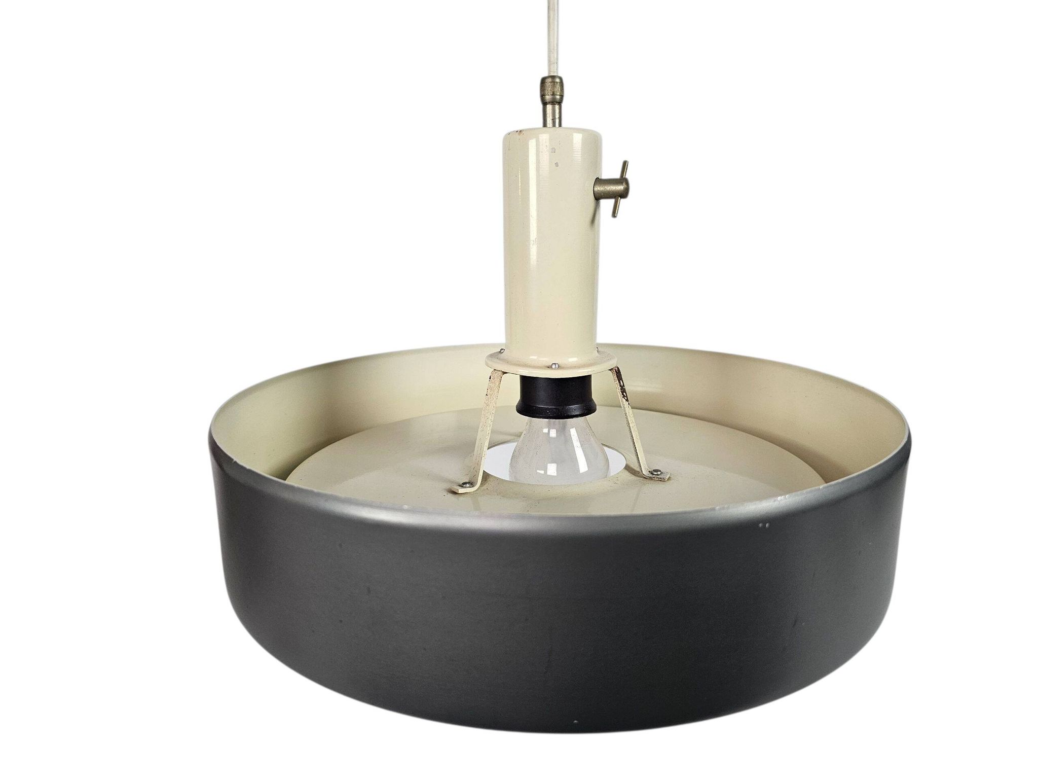 Anvia Almelo - J. Hoogervorst - "modèle 4017" - Lampe suspendue Ufo - anthracite