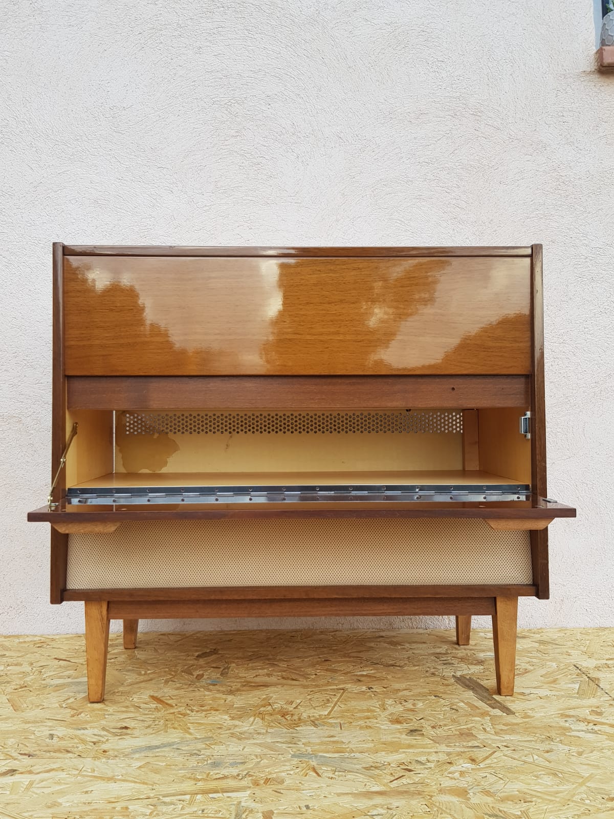 Meuble hifi tourne disque et radio Continental Edison