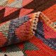 3x11 Orange Tribal Kilim Runner Rug 93x330Cm